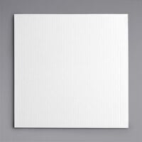 16 inch x 16 inch White Corrugated Square Cake / Pizza Board - 100/Case