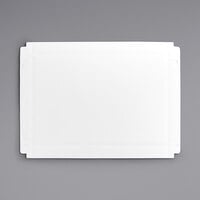 25 inch x 17 inch White Corrugated Full Sheet Cake Boards - 50/Case