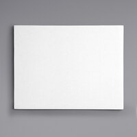18" x 14" White Corrugated Half Sheet Cake Board - 50/Case