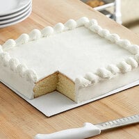 12 inch x 12 inch White Corrugated Square Cake / Pizza Board - 100/Case