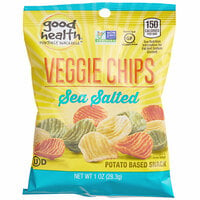 Good Health Sea Salted Veggie Chips 1 oz. - 24/Case