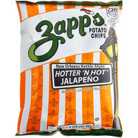 Zapp's Hotter 'N Hot Jalapeno Potato Chips 1.5 oz. - 60/Case