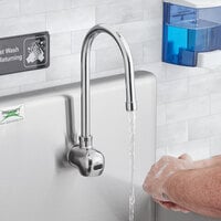 Waterloo Wall Mount Hands-Free Sensor Faucet with 6 3/8 inch Gooseneck Spout