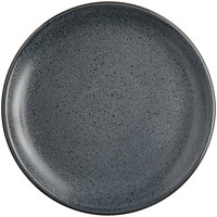 Acopa Embers 7 1/2" Midnight Blue Matte Coupe Stoneware Plate - Sample