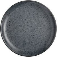 Acopa Embers 10 3/4" Midnight Blue Matte Coupe Stoneware Plate - Sample