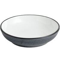 Acopa Embers 32 oz. Midnight Blue Matte Stoneware Pasta Bowl - 12/Case