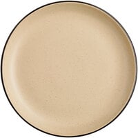 Acopa Embers 9 1/2" Harvest Tan Matte Coupe Stoneware Plate - 12/Case