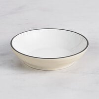 Acopa Embers 48 oz. Cream White Matte Stoneware Pasta Bowl - 6/Case
