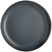 Acopa Embers 9 1/2" Midnight Blue Matte Coupe Stoneware Plate - Sample