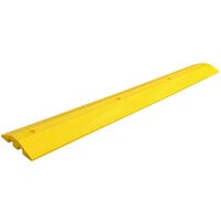 Plastics-R-Unique 21072SBYL 2" x 10" x 6' Yellow Plastic Speed Bump with Channels