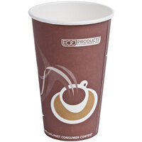 Eco Products EP-BRHC16-EW Evolution World PCF 16 oz. Paper Hot Cup - 50/Pack