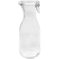 Tablecraft 34 oz. Glass Carafe with Resealable Lid - 6/Case