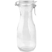 Tablecraft 17 oz. Glass Carafe with Resealable Lid - 6/Case