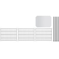 Regency 18 inch x 24 inch NSF Chrome 3-Shelf Microwave Shelving Kit with 34 inch Posts