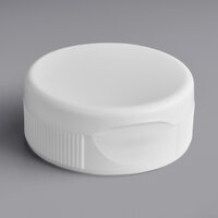 38/400 White Dispensing Cap with Heat Induction Seal Liner - 1700/Case