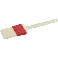 2 3/8 inchW Long Natural Bristle Pastry / Basting Brush with Plastic Handle