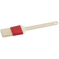 Choice 1 3/4 inchW Natural Bristle Pastry / Basting Brush with Plastic Handle