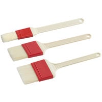 3-Piece Natural Bristle Pastry / Basting Brush Set