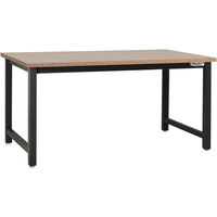 BenchPro Kennedy Series 24 inch x 48 inch Particleboard Top Adjustable Workbench with Black Frame KW2448