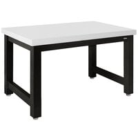 BenchPro Harding Series 30 inch x 60 inch Heavy-Duty Formica Laminate Top Workbench with Black Frame HF3060