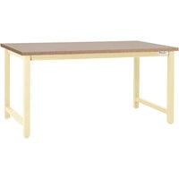 BenchPro Kennedy Series Particleboard Top Adjustable Workbench with Beige Frame