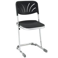 National Public Seating 6618B Elephant Z-Stool with Backrest - 18 inch High