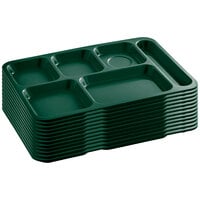 1pc Made in USA large Plastic Divided Plates for Adults, School Lunch Trays  Fast Food Trays Cafeteria Trays With Compartmentsmint Green 
