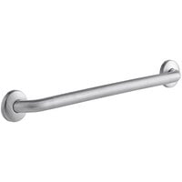 American Specialties, Inc. 10-3701-24P 24 inch Peened Stainless Steel Grab Bar with Snap Flange