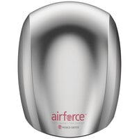 World Dryer J-971A3 Airforce Brushed Chrome Aluminum Automatic Surface Mounted Hand Dryer - 120V, 1100W