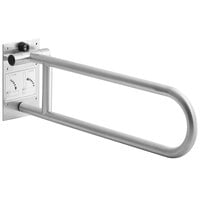American Specialties, Inc. 10-3413-P 30 inch Peened Stainless Steel Swing-Up Grab Bar