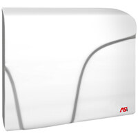 American Specialties, Inc. Profile 10-0165 White Surface-Mounted Compact Hand Dryer - 100/240V, 1800W