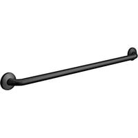 American Specialties, Inc. 10-3801-42-41 42 inch Matte Black Grab Bar with Snap Flange