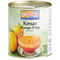 Ashoka Kesar Mango Pulp 30 oz. - 6/Case