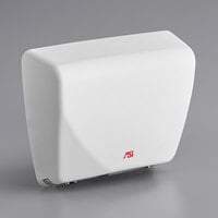 American Specialties, Inc. Profile 10-0185 White Surface-Mounted Compact Hand Dryer - 115/240V, 2200W