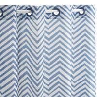 Hookless HBH40CHV77 Walker Shower Curtain with Flex-On Rings - 71 inch x 77 inch