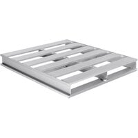 Vestil AP-4248 42 1/8 inch x 48 inch x 6 inch Aluminum Pallet with 6,000 lb. Capacity and 2-Way Entry