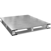 Vestil AP-ST-4248-4W 42 inch x 47 7/8 inch x 5 1/16 inch Solid Top Aluminum Pallet with 6,000 lb. Capacity and 4-Way Entry