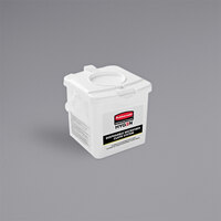 Rubbermaid 2135007 HYGEN 12 inch x 12 inch White Disposable Microfiber Cloth Charging Tub