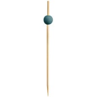 Front of the House Green Bamboo Ball Pick 4 1/2 inch - 100/Pack