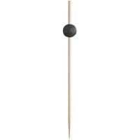 Front of the House Black Bamboo Ball Pick 4 1/2 inch - 100/Pack