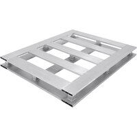 Vestil AP-4048-4W 40 inch x 47 7/8 inch x 5 1/16 inch Aluminum Pallet with 6,000 lb. Capacity and 4-Way Entry