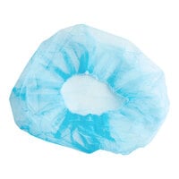 Choice 28" Blue Disposable Polypropylene Bouffant Cap - 100/Pack