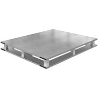Vestil AP-ST-4048-4W 40 inch x 47 7/8 inch x 5 1/16 inch Solid Top Aluminum Pallet with 6,000 lb. Capacity and 4-Way Entry
