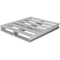 Vestil AP-4048 40 1/8 inch x 48 inch x 6 inch Aluminum Pallet with 6,000 lb. Capacity and 2-Way Entry