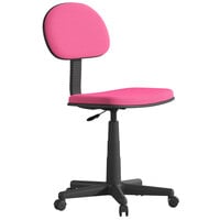 Flash Furniture Low-Back Dark Pink Mesh Office Chair / Task Chair with Nylon Base