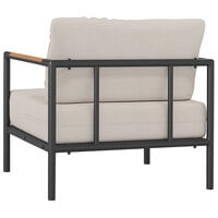 Flash Furniture Indoor / Outdoor Teak Accented Beige Patio Chair