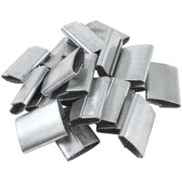Lavex 3/4" Serrated Push-On Seal for Poly Strapping - 1,000/Case