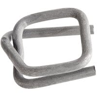 Lavex Industrial 1 inch Heavy-Duty Phosphate Wire Buckle for Cord Strapping - 500/Case