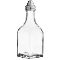 Choice 6 oz. Clear Glass Bitters Bottle with Stainless Steel Pourer
