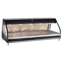 Alto-Shaam ED2 72 S/S Stainless Steel Heated Display Case with Curved Glass - Full Service Countertop 72 inch